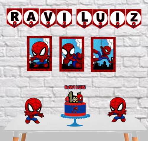 Kit Festa Só Um Bolinho Homem Aranha