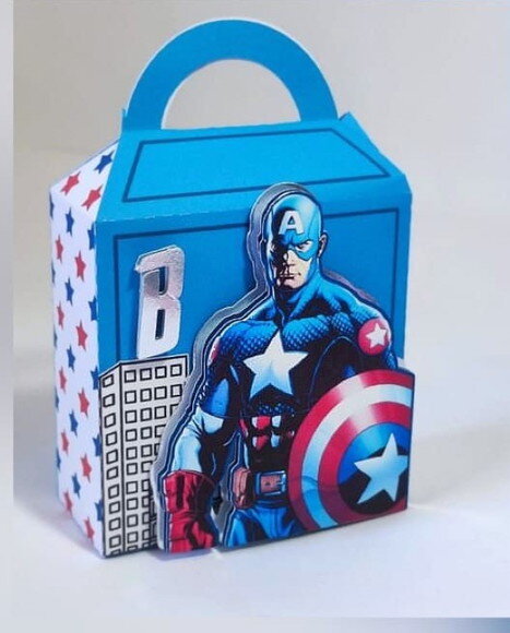 Kit Personalizado Capitão América-30 Peças