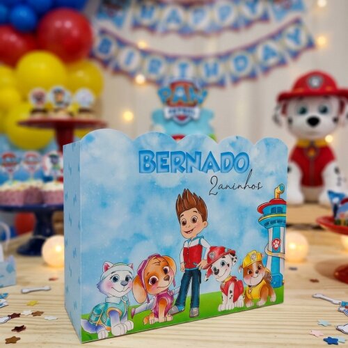 Sacolinhas Patrulha Canina Personalizadas-15 peças-Sacolinha Surpresa Patrulha Canina