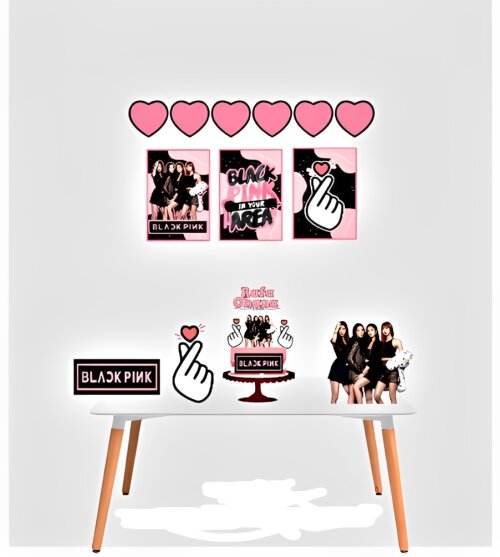 Kit Festa Só Um Bolinho Black Pink -só Um Bolinho Black Pink