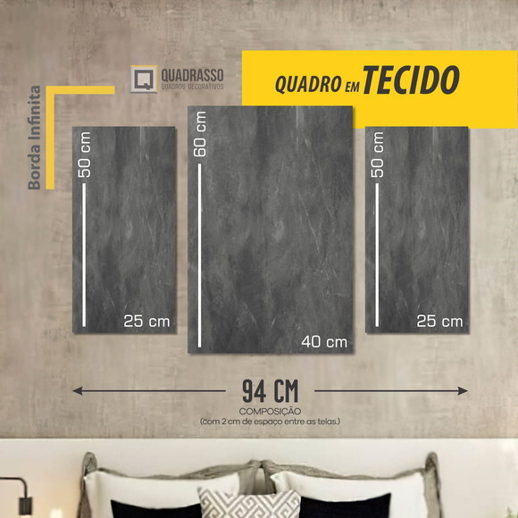 Quadro Decorativo Sala Quarto Personalizado Mosaico Tecido