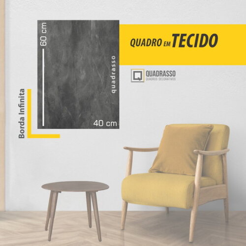 Quadro 60x40cm Sua Foto em Tecido - Quadro Personalizado