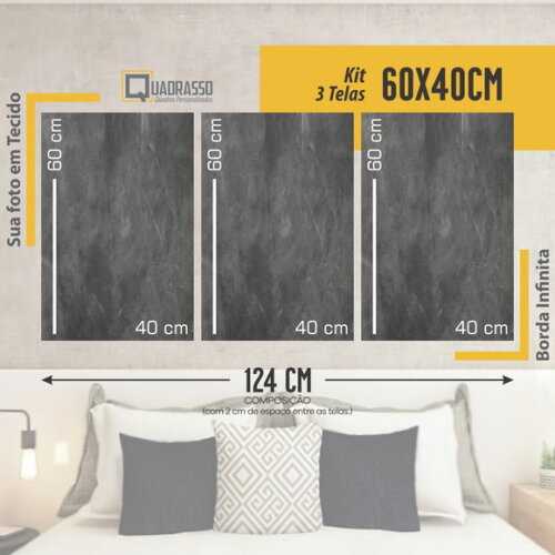 Quadro Decorativo Leão 124x60cm Imagem em Tecido