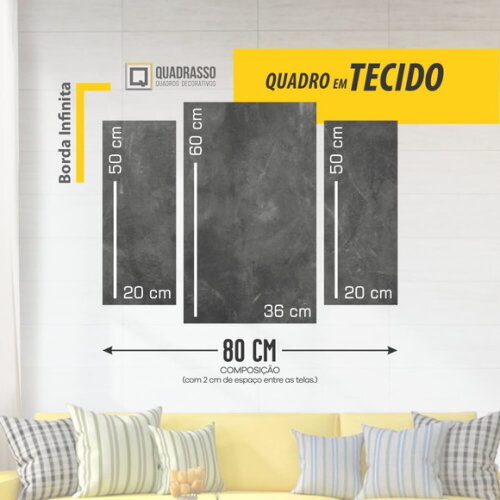 Quadro Personalizado 80x60 para Sala, Quarto Tela em Tecido