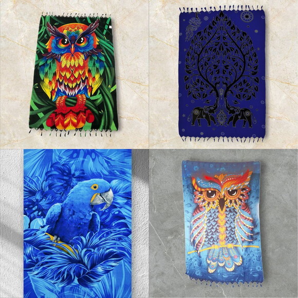 Cangas com Estampas Variadas, Praia, Parque