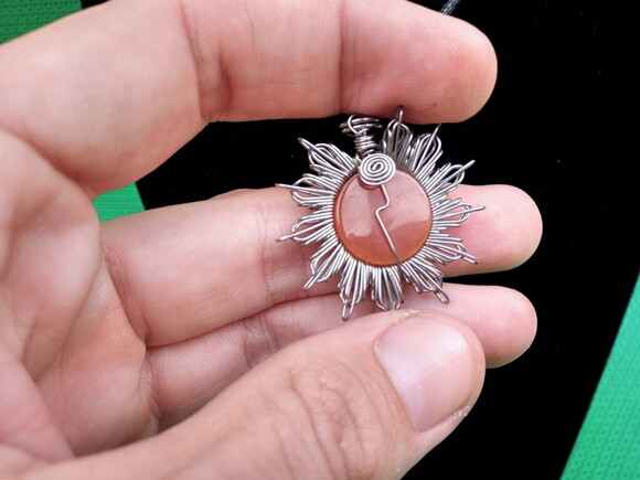 Colar Mandala Agatha de Fogo