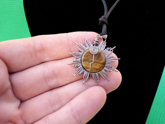 Colar Mandala com Pedra Natural (variedades)