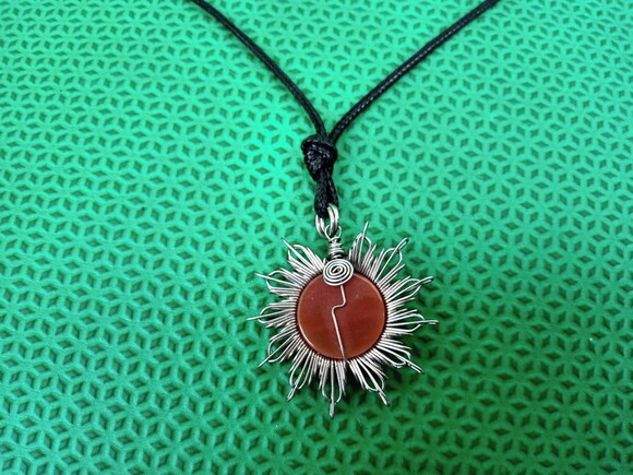 Colar Mandala Agatha de Fogo