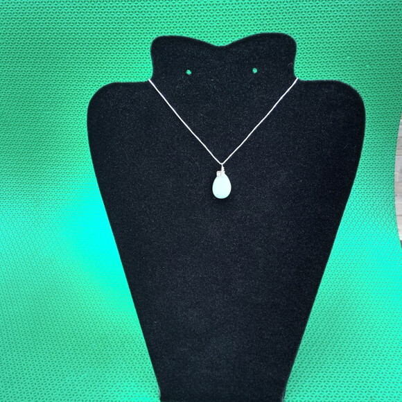 Colar Prata 950 com Pedra Amazonita