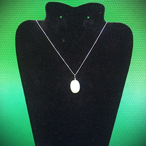 Colar Prata 950 Pedra da Lua Rainbown