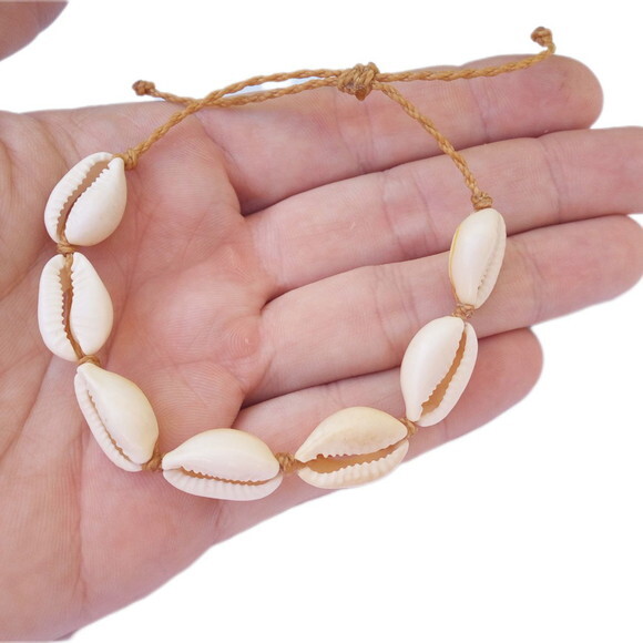 Kit Acessórios de Búzios, Pulseira, Brincos e Gargantilha