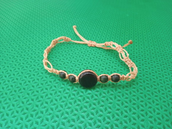 Kit de Pulseiras de Macramê Bege, Artesanal