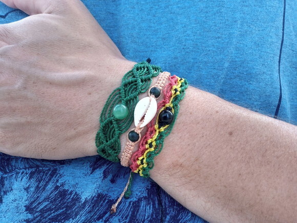 Kit de Pulseiras de Macramê, Artesanal