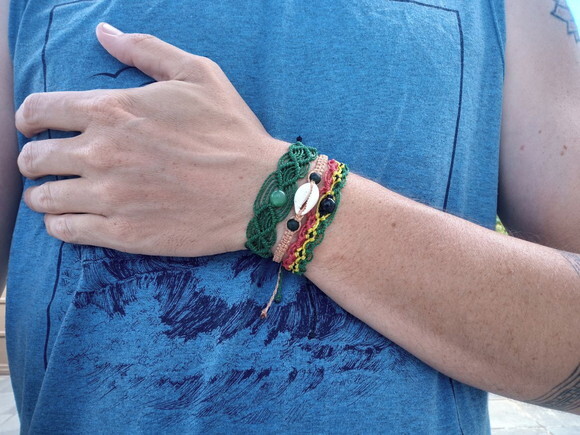 Kit de Pulseiras de Macramê, Artesanal