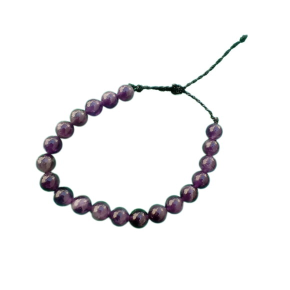 Pulseira Ametista de Pedras Esféricas