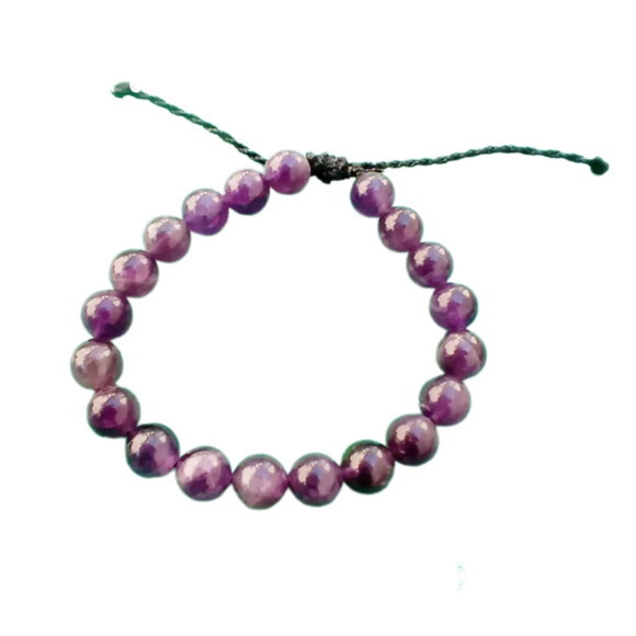 Pulseira Ametista de Pedras Esféricas
