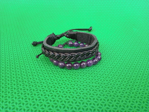 Pulseira Dupla, Kit de Pulseiras de Ametista