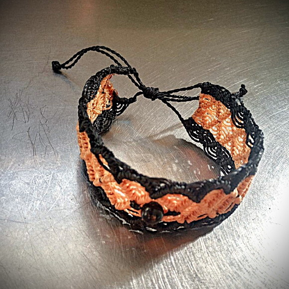 Pulseiras de Macramê, Larga, Artesanal (variedades)