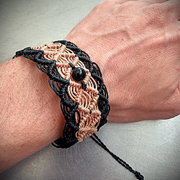 Pulseiras de Macramê, Larga, Artesanal (variedades)