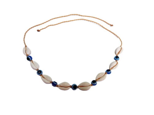 Bracelete de Búzios e Olho Grego, Artesanal