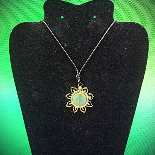 Colar Artesanal Estilo Mandala com Pedra Natural, Variados.