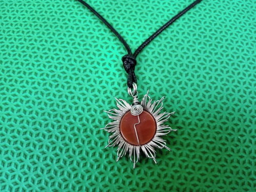 Colar Mandala Agatha de Fogo