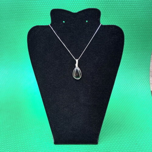 Colar Prata 950 com Pedra Ônix