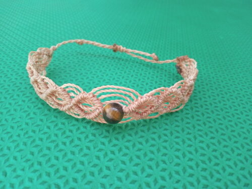 Kit de Pulseiras de Macramê Bege, Artesanal
