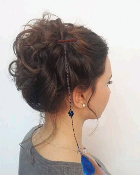 Palito de Cabelo com Tererê, Artesanal