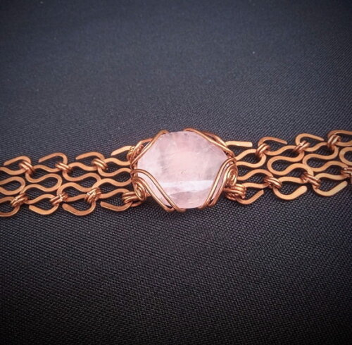 Pulseira Caminho da Lua com Pedra Quartzo