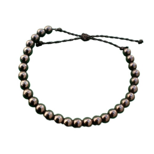 Pulseira Hematita de Pedras Esféricas