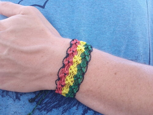 Pulseiras de Macramê, Larga, Artesanal (variedades)