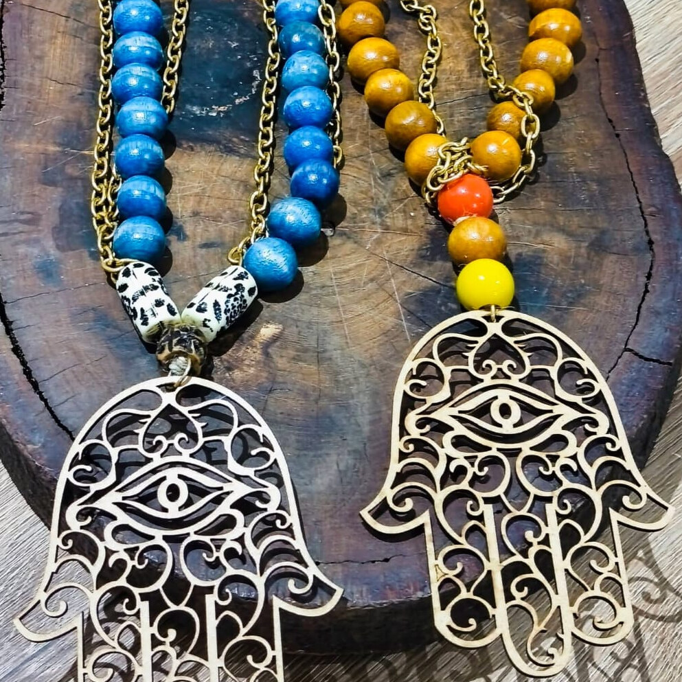 Colar de Mesa Mãos de Fátima