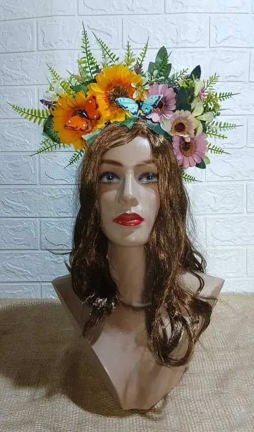 Tiara Jardim das Borboletas - Modelo 3