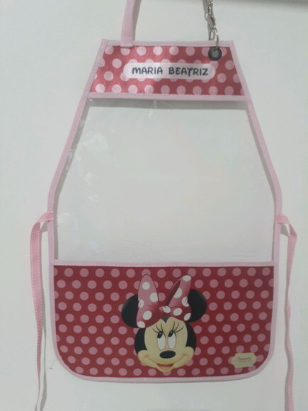 Avental escolar Minnie
