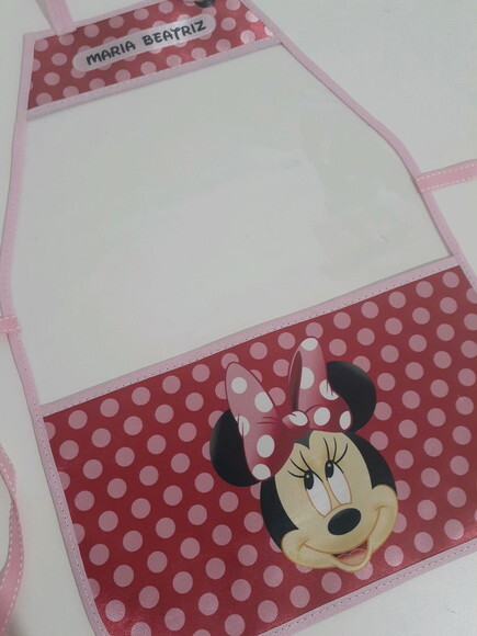 Avental escolar Minnie