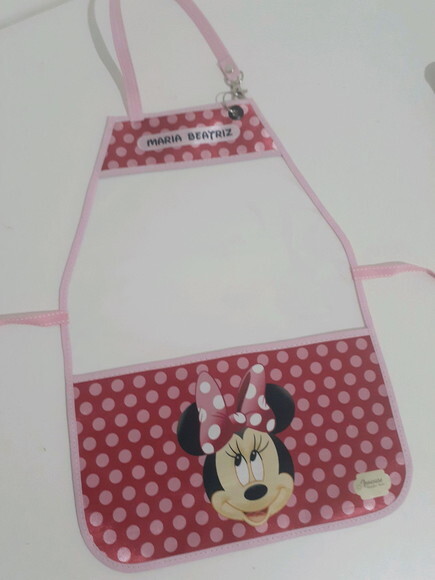 Avental escolar Minnie