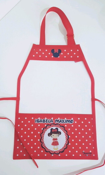 Avental escolar Minnie