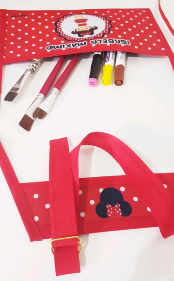 Avental escolar Minnie