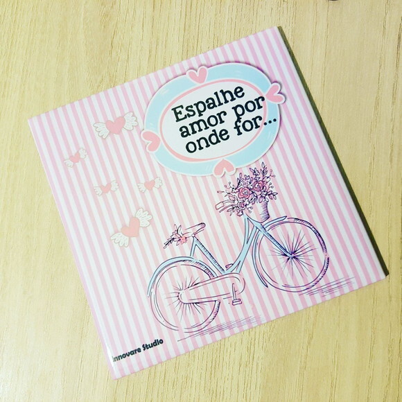 Azulejo decorativo espalhe amor por onde for