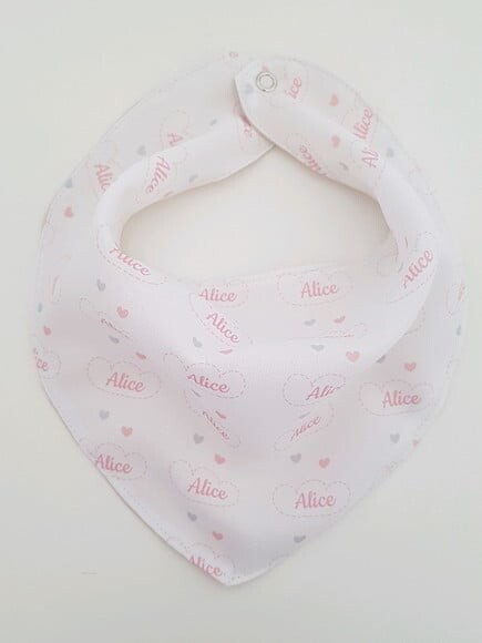 Babador bandana chuva de amor