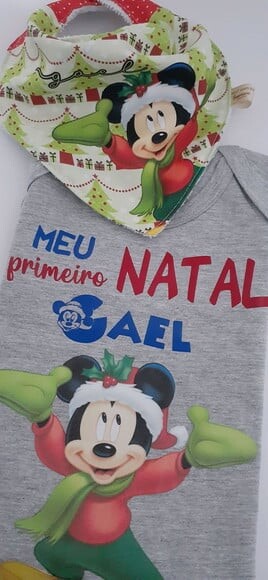 Body e babador meu primeiro natal