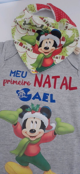 Body e babador meu primeiro natal
