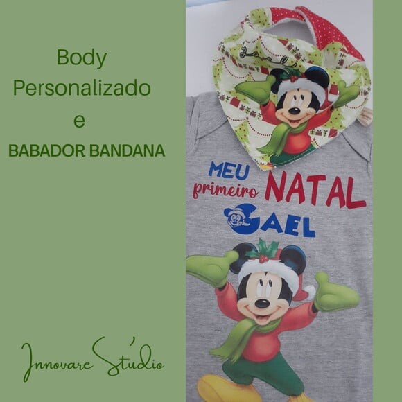 Body e babador meu primeiro natal