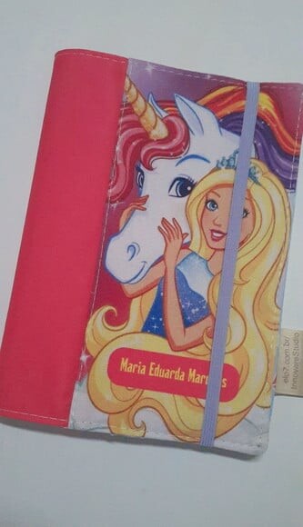 Capa para agenda - Barbie