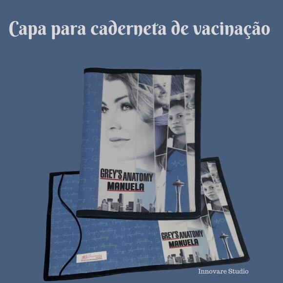 Capa para caderneta de vacinação - Grey's Anatomy