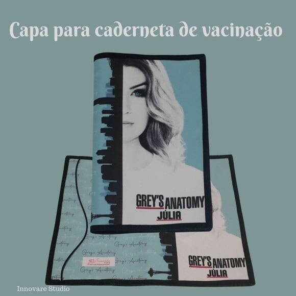 Capa para caderneta de vacinação - Grey's Anatomy