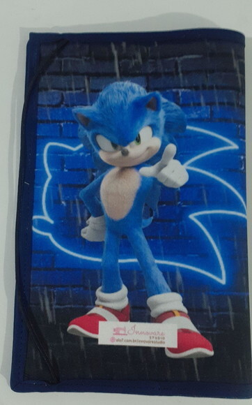Capa para caderneta de vacinação - sonic
