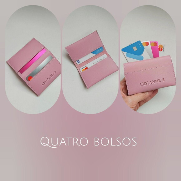 Carteira Slim Porta Cartões Feminina