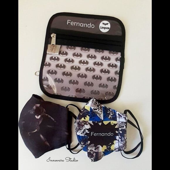 Case porta máscaras dupla face - Batman